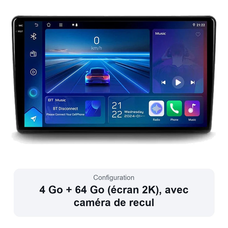 Autoradio CarPlay Citroën C4 Grand Picasso 2006-2013 Android Écran Tactile