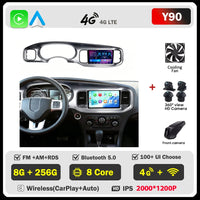 Autoradio Android Dodge Charger 2011-2014 Écran QLED 9 pouces CarPlay GPS Navigation