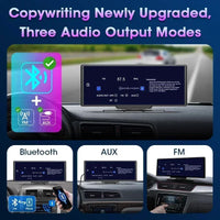 Dashcam Srnubi 10,26 Pouces 4K CarPlay Android Auto