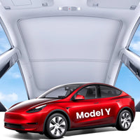 Pare-Soleil Toit Vitré Tesla Model 3 Highland Model Y Juniper 2 Pièces Tissu Isolant