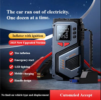 Booster de Batterie Voiture 1000 A 6000 mAh avec Compresseur 150 PSI