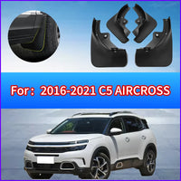Garde-Boue Citroën C5 Aircross 2016-2021 Jeu de 4 Bavettes Avant et Arrière en PP Souple