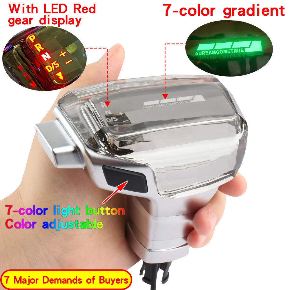 Pommeau de Vitesse Cristal LED Volkswagen Golf Audi A3