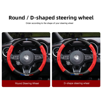 Couvre Volant Alfa Romeo Giulia Stelvio Giulietta Cuir