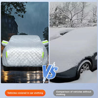 Bâche de Protection Voiture Matelassée Anti-Grêle Argent ou Noir SUV Berline