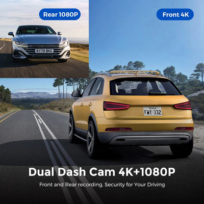 Dashcam Kocam V21 4K GPS Wi-Fi Double Objectif