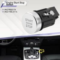 Bouton de Démarrage Sans Clé Audi A6 C7 A7 RS7 — gros plan