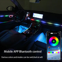 Bandes Acryliques Éclairage d'Ambiance RGB Voiture 110 cm