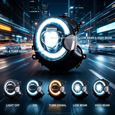 Phares LED MINI Cooper R56 R57 R58 2007-2013