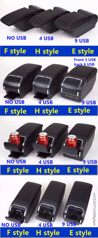 Accoudoir Central Citroën C3 C4 Coulissant 4 ou 9 USB Double Rangement