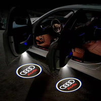 Projecteur Logo de Porte LED Audi 6 Motifs Anneaux RS S line quattro