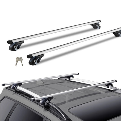 Barres de Toit Transversales Réglables Aluminium SUV Berline