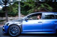 Ailes Avant Carbone Élargies VW Golf 6 et Golf 7 GTI R MK6 MK7, 20 mm