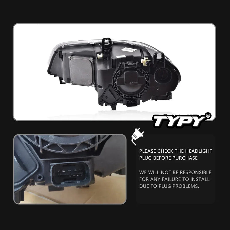 Phares LED BMW X5 E70 2007-2013 DRL Dynamique — vue de profil