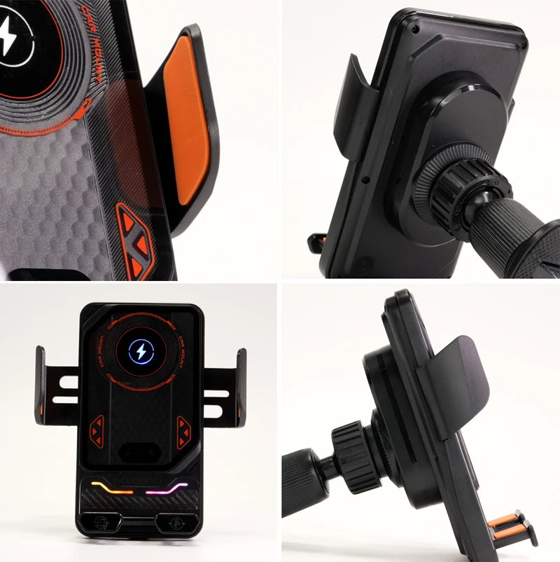 Support Téléphone BMW Série 3 E90 E92 E93 2005-2012 avec Chargeur Sans Fil Magnétique Compatible MagSafe