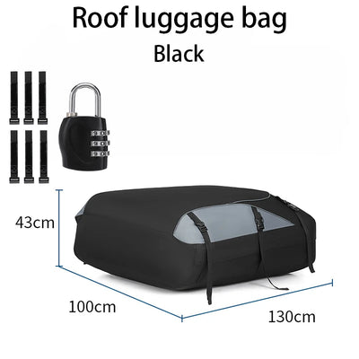 Coffre de Toit Souple Oxford 600D 3 Tailles Universel