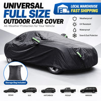 Bâche de Protection Voiture Universelle Imperméable Noire XL XXL