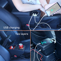 Accoudoir Central Citroën C3 C4 Charge Rapide Type-C ou 6 USB Rangement
