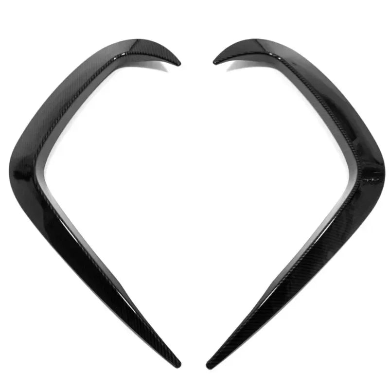 Calandre BYD Atto 3 2021-2024 Entourages de Grilles Latérales Avant Noir Brillant, Lot de 2 en ABS Adhésif