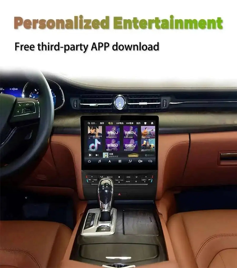 Autoradio Android 13 Maserati Quattroporte 2013-2020 Écran 12,3 Pouces CarPlay GPS 4G