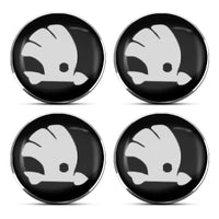 Cache-Moyeux Skoda Octavia Fabia Superb 56mm 60mm Anti-Poussière — vue de trois quarts