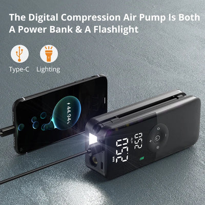 Gonfleur de Pneu Sans Fil Rechargeable CARSUN 94 PSI