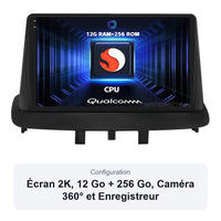 Autoradio CarPlay Renault Mégane 3 2008-2014 Écran QLED