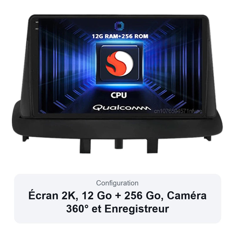 Autoradio CarPlay Renault Mégane 3 2008-2014 Écran QLED