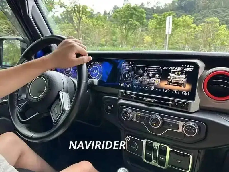 Autoradio Double Écran 24,6 Pouces Jeep Wrangler JL 2018-2022 Android CarPlay Sans Fil GPS 4G