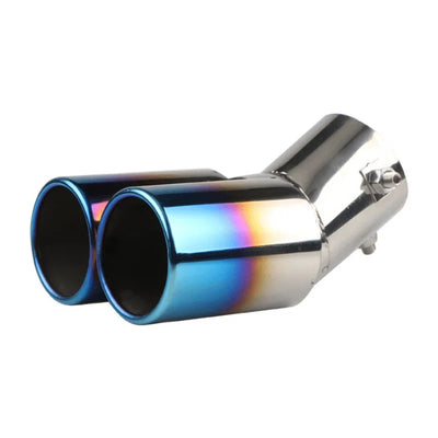 Embout d'Échappement Double Sortie Universel Inox