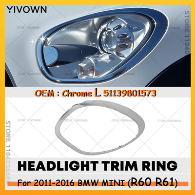 Cerclage d'Optique Mini Cooper Countryman R60 R61 2011-2016