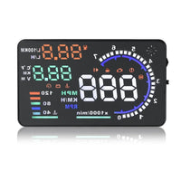 Affichage Tête Haute OBD2 A8 Voiture Alarme de Survitesse
