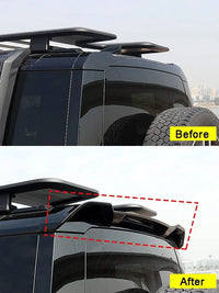 Becquet Land Rover Defender L663 90 et 110 2020-2023 Style Urban, Aileron Arrière ABS Noir Brillant