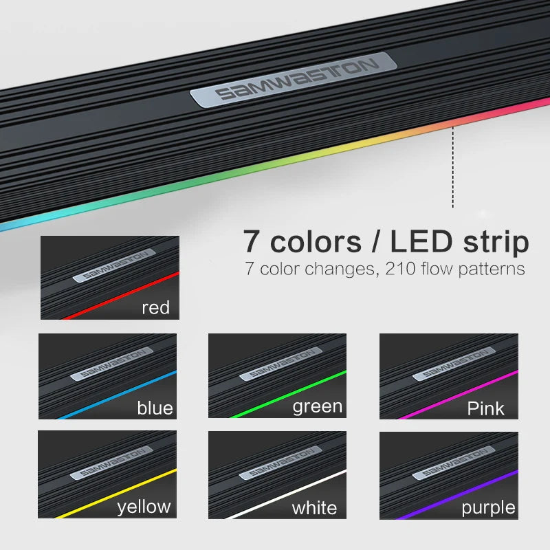 Marchepieds Électriques Rétractables VW Tiguan L 2017+ Aluminium Éclairage LED Néon