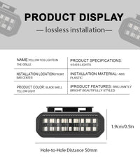 Feux de Calandre LED Nissan Frontier 4, 5 ou 8 Feux RGB ou Couleur