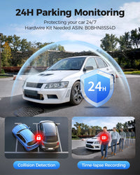 Dashcam AZDOME M300S 4K Front Rear GPS WiFi