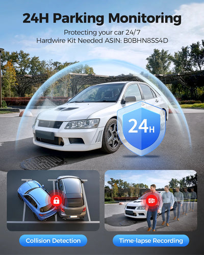 Dashcam AZDOME M300S 4K Avant Arrière GPS WiFi
