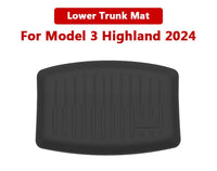 Tapis de Coffre Avant et Arrière Tesla Model 3 Highland 2024 TPE Étanche