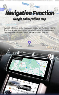 Autoradio Android 13,3 Pouces Land Rover Defender 2020-2024 Écran Tactile CarPlay Sans Fil Android Auto