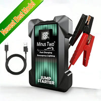 Booster de Batterie Voiture 12V Portable avec Lampe LED et Ports USB