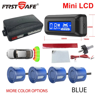Radar de Recul Mini Écran LCD 4 Capteurs 22 mm