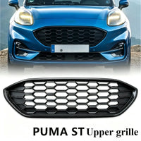 Calandre Ford Puma ST-Line 2019-2024 Nid d'Abeille Noir Brillant : Grille Supérieure, Inférieure ou Entourages
