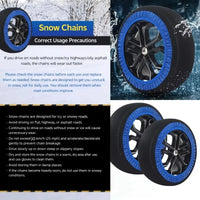 Chaussette à Neige Textile Bleue à l'Unité pour Voiture et SUV