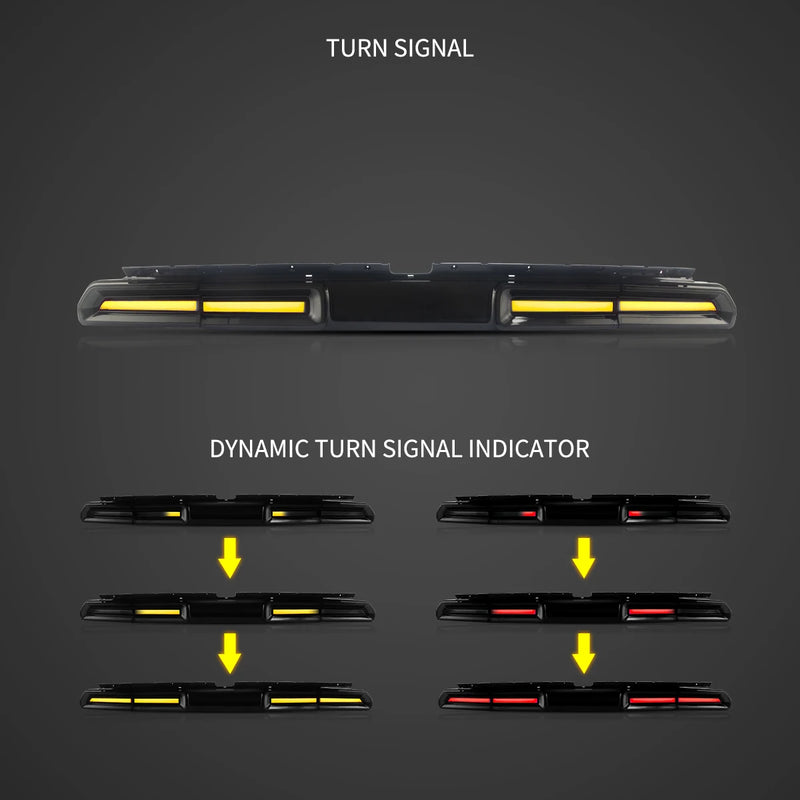 Feux Arrière LED Dodge Challenger 3e Génération 2008-2014 Clignotants Séquentiels, Rouge Transparent ou Fumé