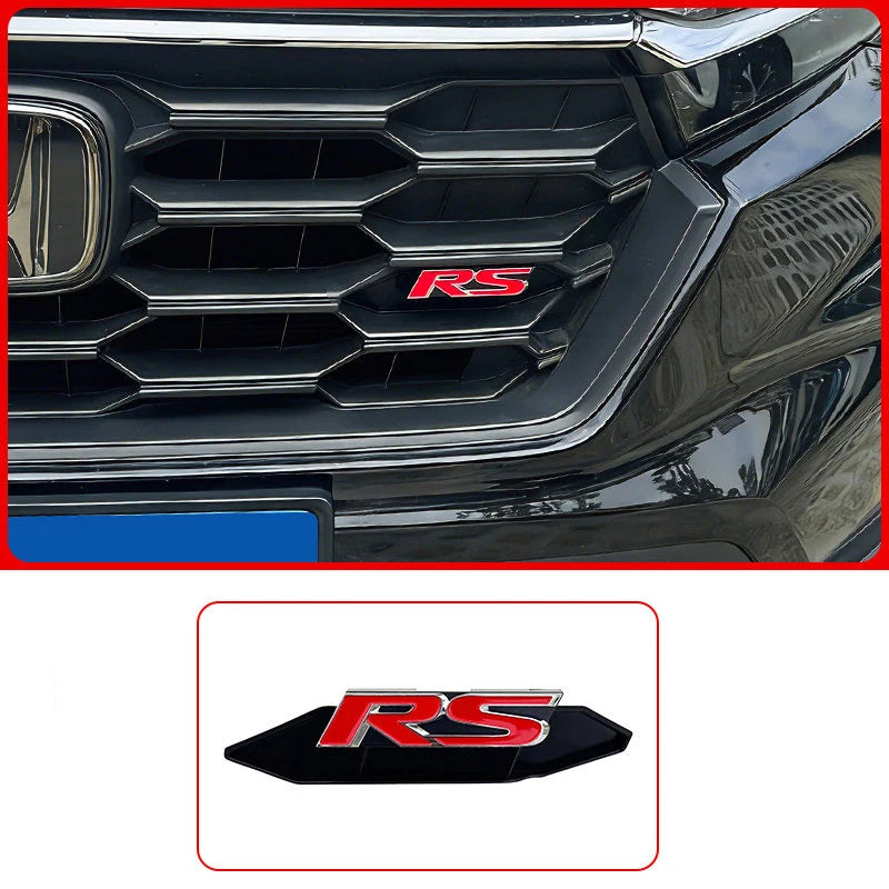 Emblème Calandre RS Honda CR-V 2023-2026 Badge Noir ou Rouge