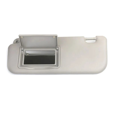 Pare-Soleil Voiture Beige ou Gris avec Miroir de Courtoisie