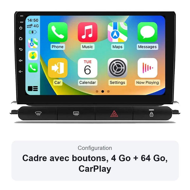 Autoradio CarPlay Citroën C3 C3 Aircross C4 Aircross 2017-2023