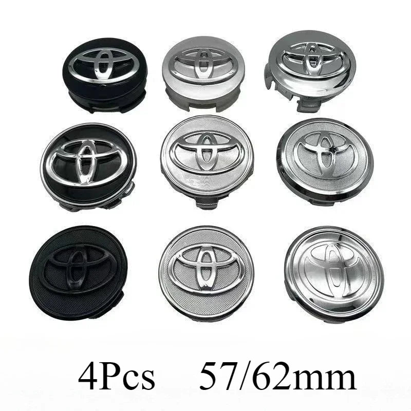 Cache-Moyeux Toyota Corolla Camry Yaris RAV4 57mm 62mm