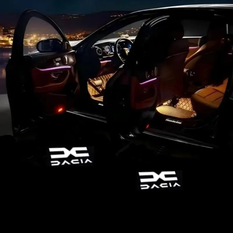 Projecteur Logo Porte Dacia Duster Sandero Logan Sans Fil