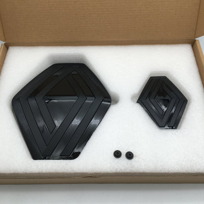 Emblème Renault Noir Capot et Coffre 2 Pièces